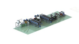 PE\PP破碎料造粒生產線 PE管材料造粒生產線 PVC造粒生產線